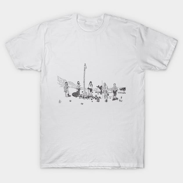 5 danzantes T-Shirt by Digilogos